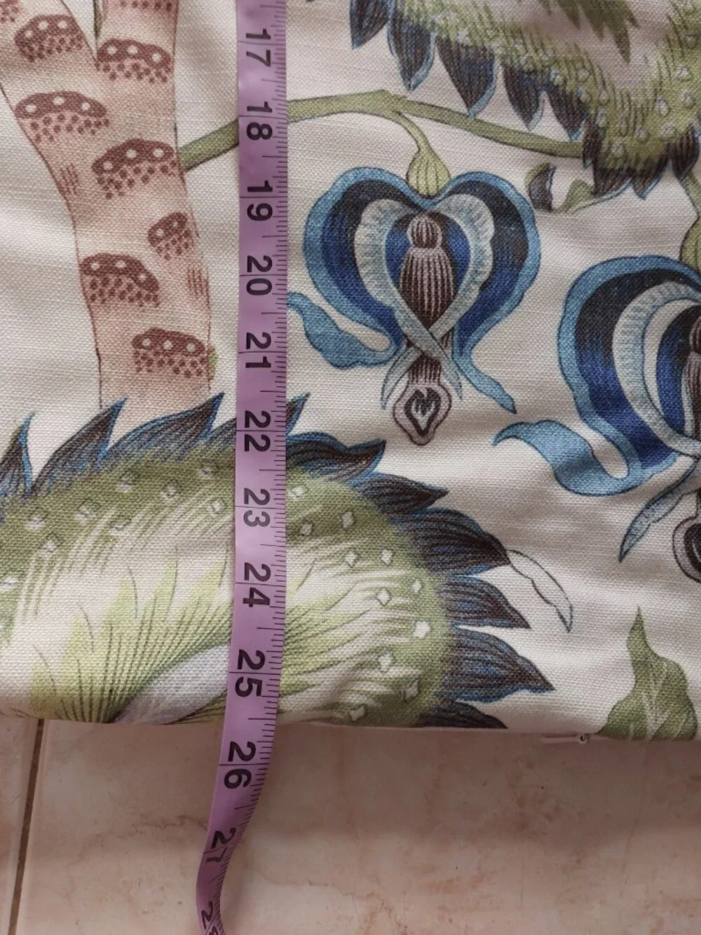 VILLA Euro Sham Beautiful Print Pattern Decorative Pillow Case COVER ONLY NO